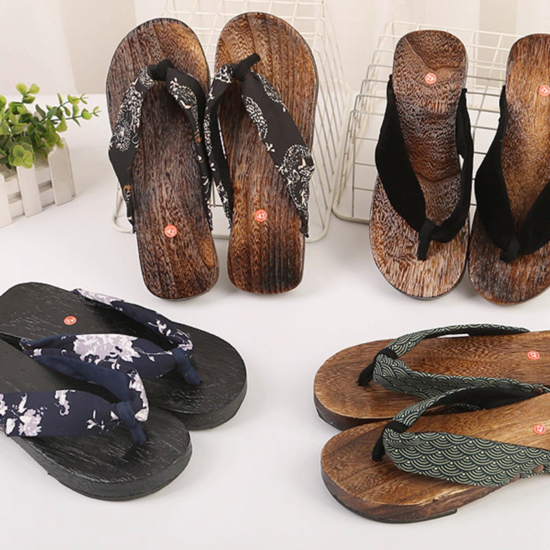 Geta Wooden Sandal - Anime ninja verão tamancos chinelos das