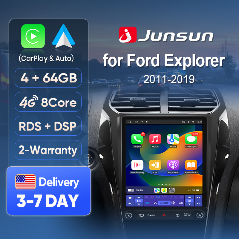 Japanese Car Lifestyle - Tela Junsun Wireless CarPlay para Ford