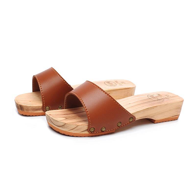 Geta Wooden Sandal - Chinelos de madeira femininos verão japonês