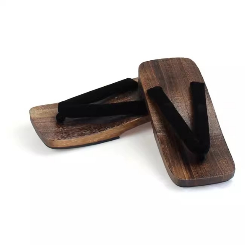 Geta Wooden Sandal - Sandálias de Verão Masculinas em Charcoal