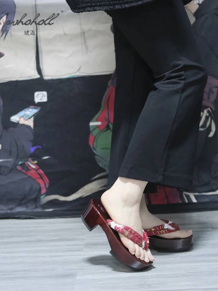 Japonês de madeira ganha verão - Geta Wooden Sandal avaliação e preço