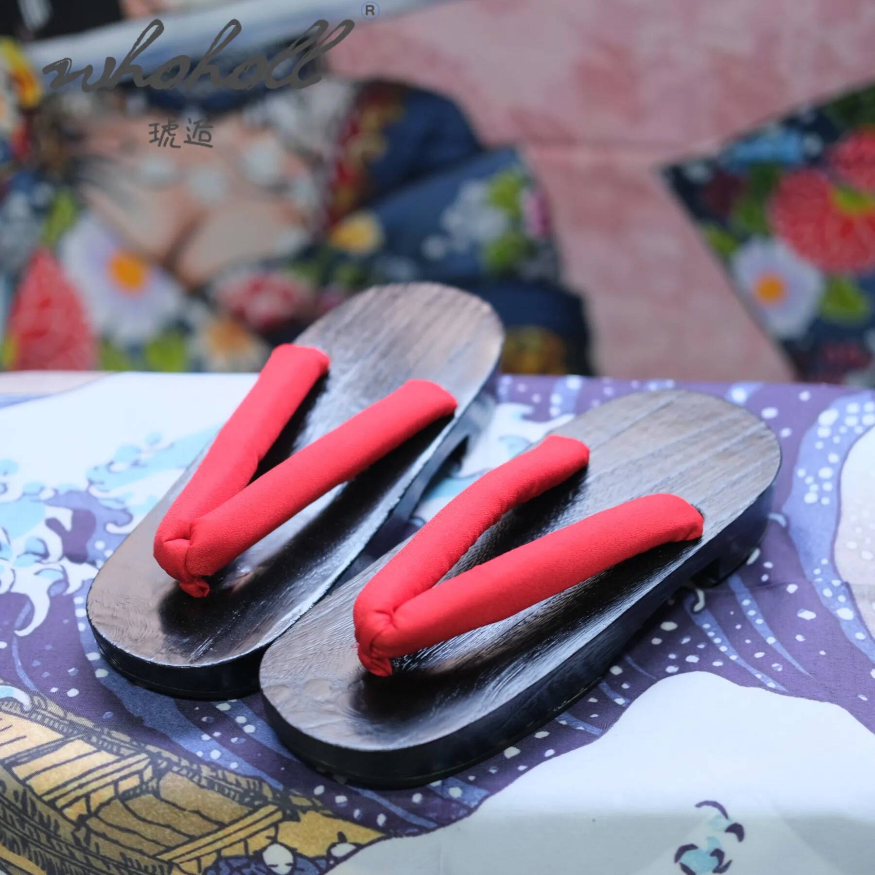 Verão feminino japonês de made - Geta Wooden Sandal avaliação e preço