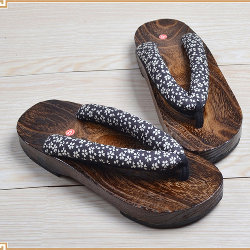 Paulownia de madeira unissex c - Geta Wooden Sandal avaliação e preço