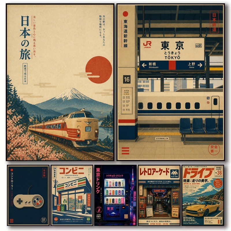 Pôster de Lona Vintage Japonês - Japanese Lifestyle And Traditions avaliação e preço