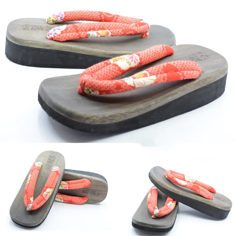 Sapatos de Cosplay Femininos c - Geta Wooden Sandal avaliação e preço