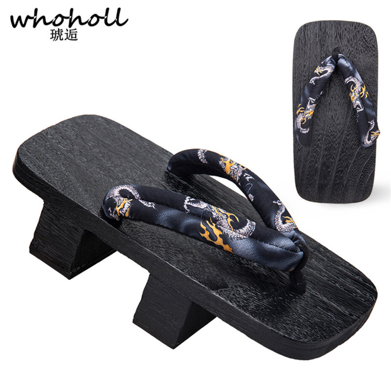 Whoholl jiraiya cosplay japonê - Geta Wooden Sandal avaliação e preço
