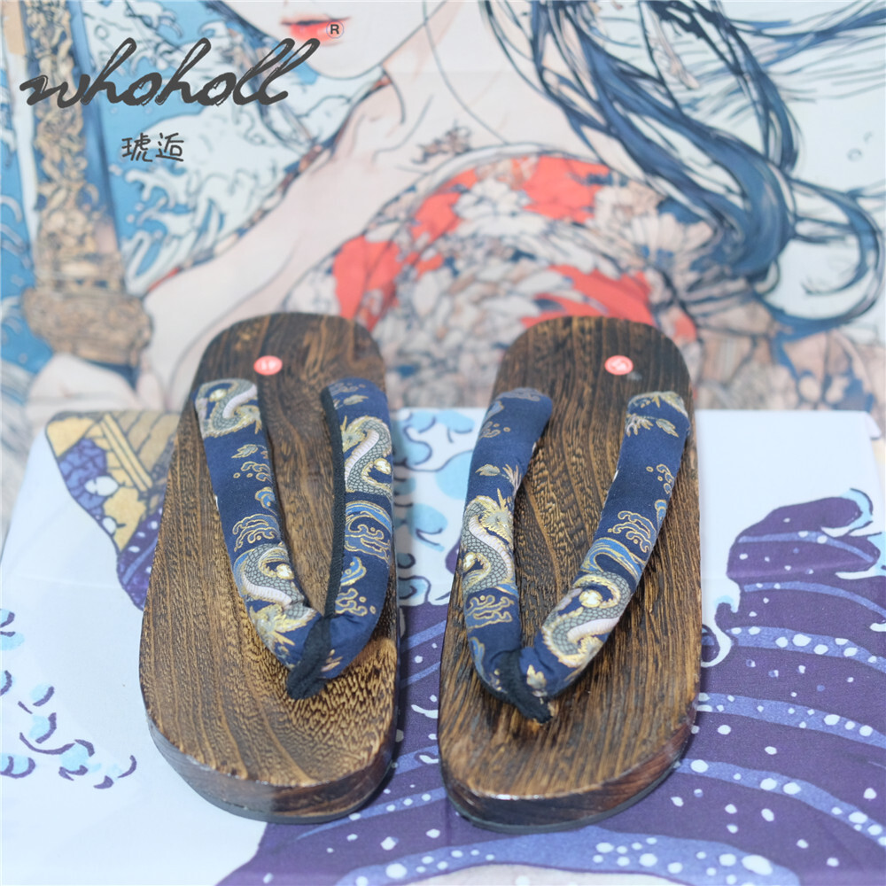 Homem tamancos de madeira chin - Geta Wooden Sandal avaliação e preço