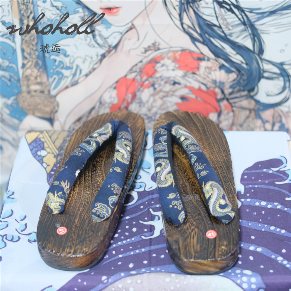 Homem tamancos de madeira chin - Geta Wooden Sandal avaliação e preço